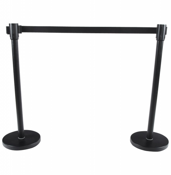 Stalpi negri de delimitare acces cu banda detasabila  PUBLI 120 cm, OA00020BL - Kokoon [3]