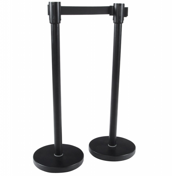 Stalpi negri de delimitare acces cu banda detasabila  PUBLI 120 cm, OA00020BL - Kokoon [2]