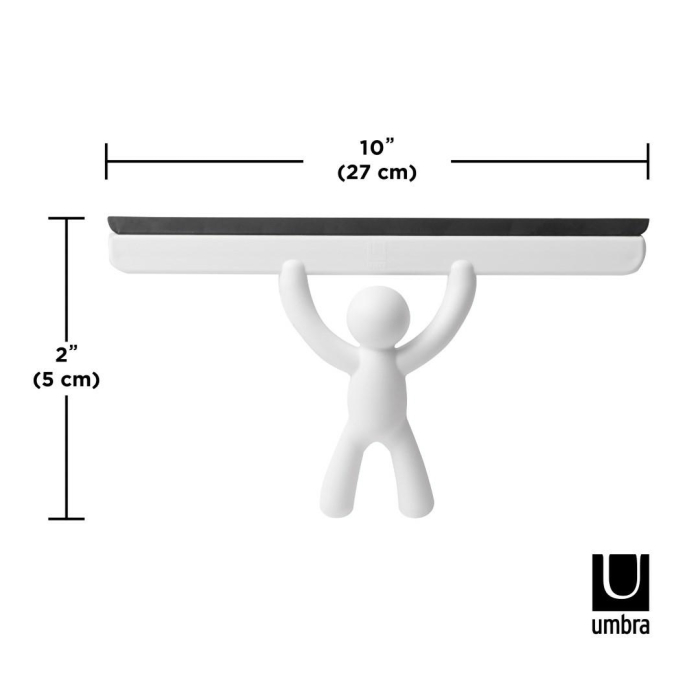 Ștergător de Duș Buddy 26x4x19 cm, Polipropilenă și Silicon Alb - Umbra [6]