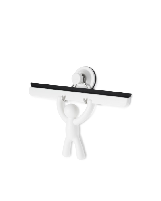 Ștergător de Duș Buddy 26x4x19 cm, Polipropilenă și Silicon Alb - Umbra [2]