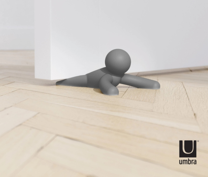 Stoper de Ușă Buddy Gri Închis din Guma Termoplastică Ciemno Szary, 15x6x11cm, Umbra 1013258-149 [4]