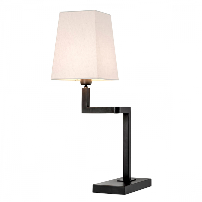   Lampă de masă Cambell cu finisaj bronz inclusiv abajur 110844 EICHHOLTZ [1]