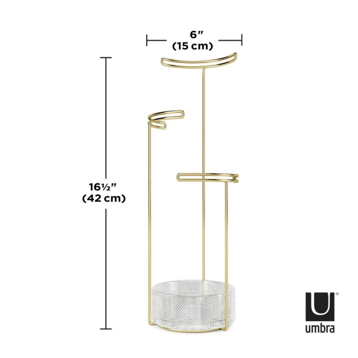 Suport pentru Bijuterii Tesora 16x16x41 cm - Umbra [6]