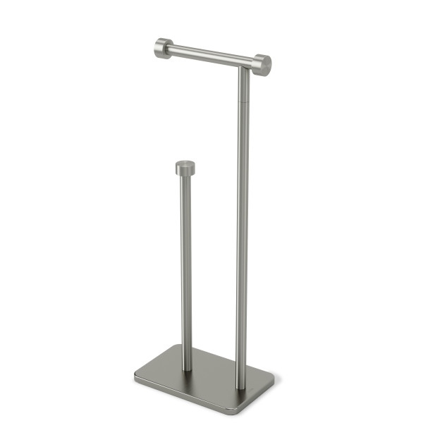 Suport pentru Hârtie Igienică Cappa 19x12x50 cm, Metal Lustruit Argintiu Ecologic - Umbra [2]