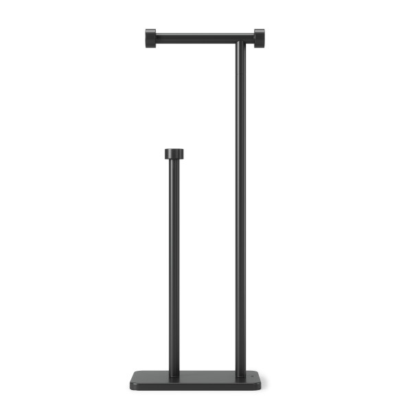 Suport pentru Hârtie Igienică Cappa 19x12x50 cm, Metal Lustruit Negru - Umbra [3]