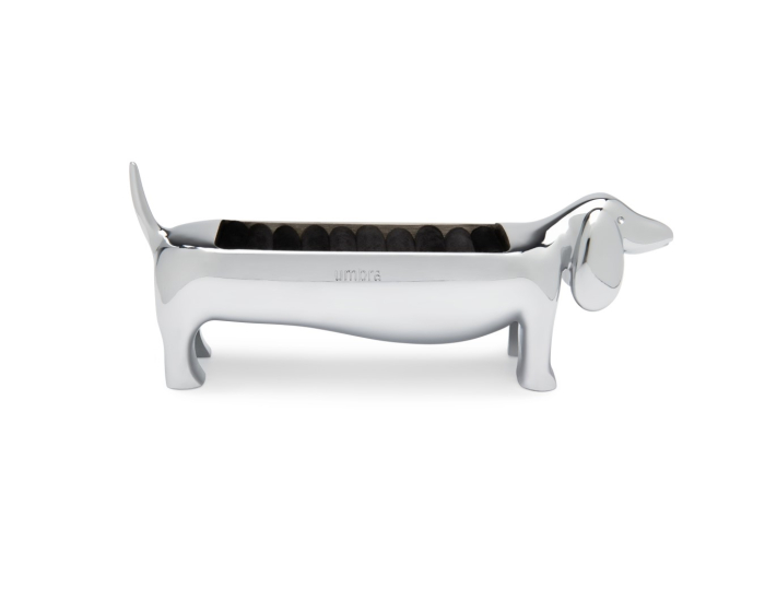Suport pentru inele Dachsie 14x4x6 cm, Metal și Catifea Cromat - Umbra [2]