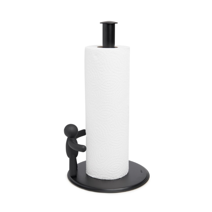 Suport pentru Prosop de Hârtie Buddy 19x18x34 cm, Metal și Polipropilenă Negru - Umbra [3]