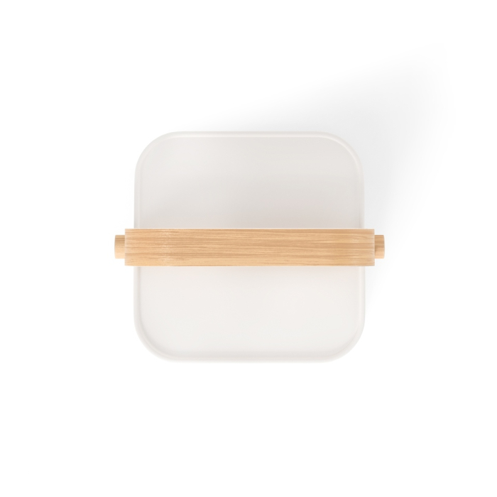 Suport pentru Șervețele Bellwood 20x20x13 cm, Lemn și Plastic Reciclat Natural Deschis; Alb Clasic - Umbra [3]