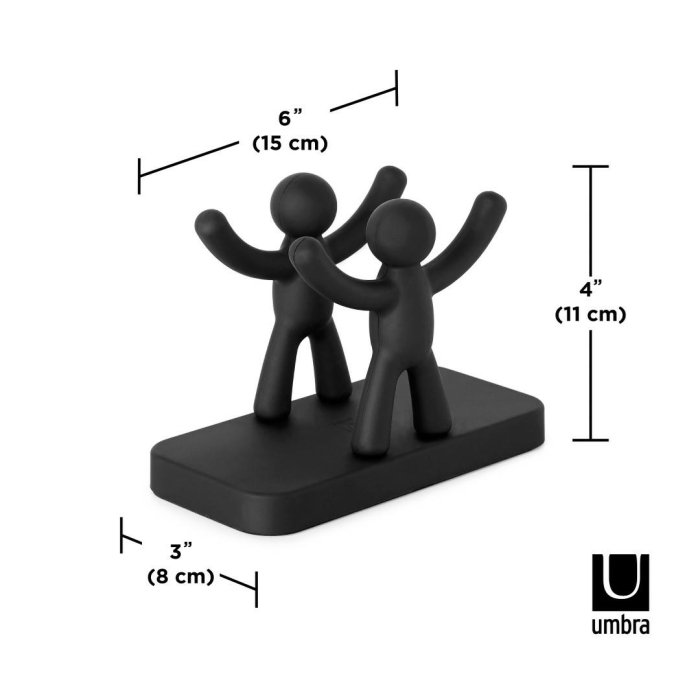 Suport pentru Șervețele Buddy 15x8x11 cm, Polipropilenă Negru - Umbra [6]