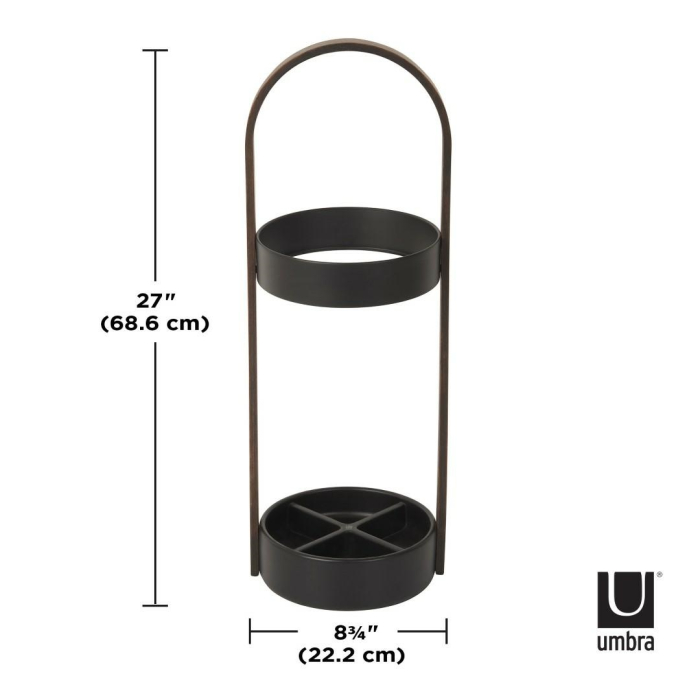 Suport pentru Umbrele Bellwood 22x24x68 cm, Negru Nuc - Umbra [6]