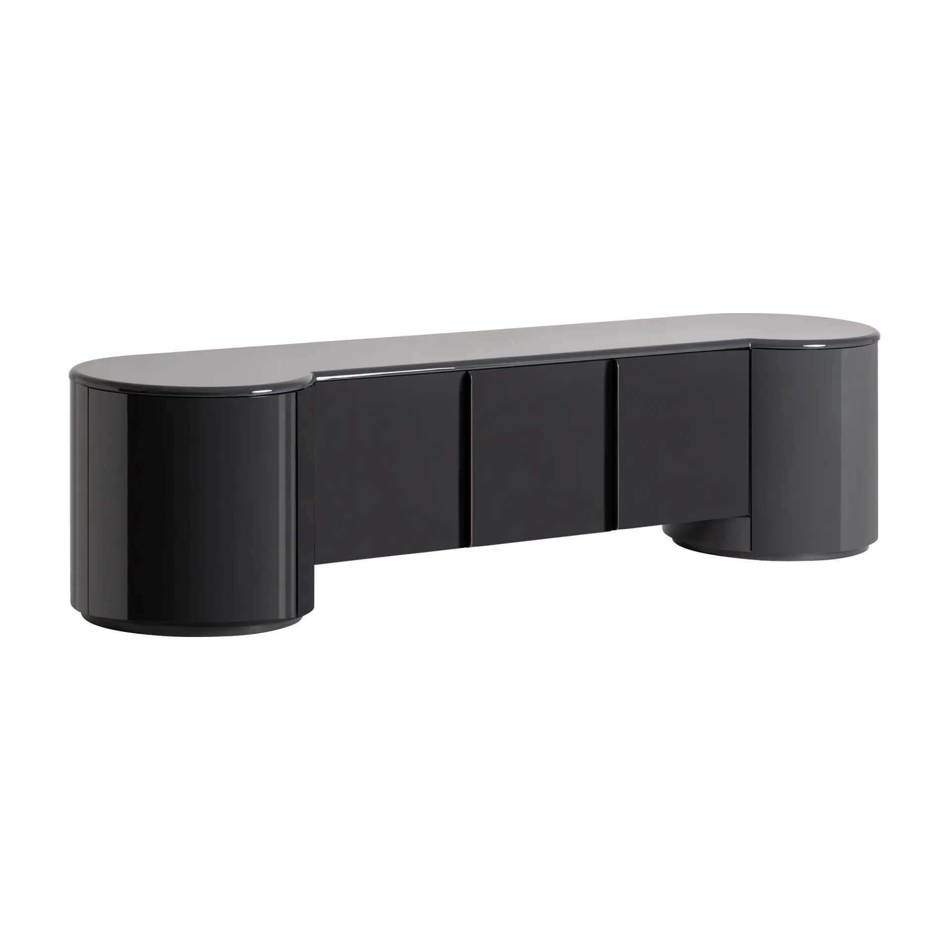 Suport Tv Capitello 210x50x50 cm, Fier și Lemn MDF Gri - VicalHome VicalHome 38320 [2]