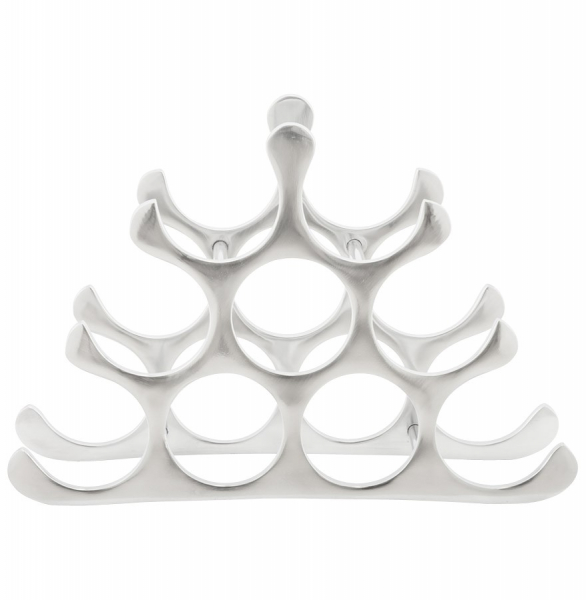 Suport vin argintiu de design BARBAROSSA modern [2]