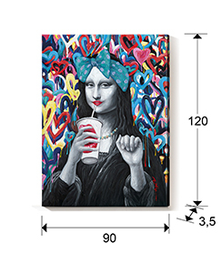 Tablou acrilic canvas Gioconda  90x120, 253987 - Schuller [6]