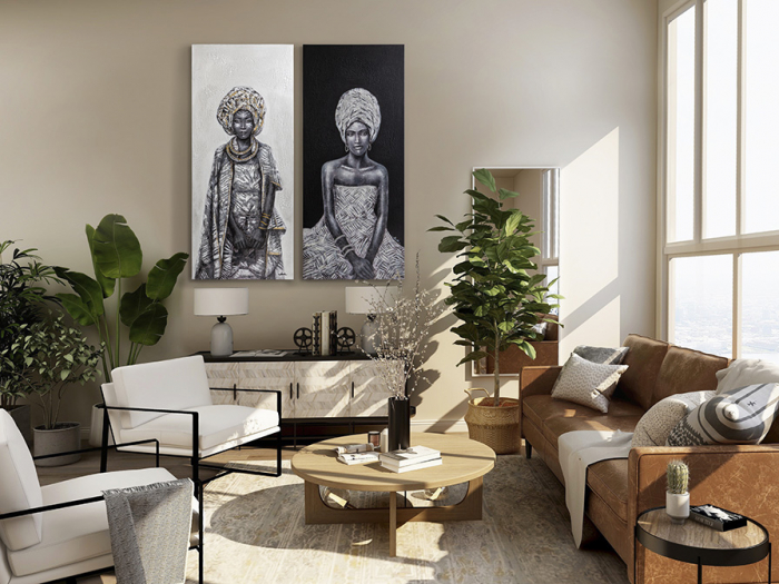 Tablou acrilic canvas Johari 70x160 cm femeie africa, 207423 - Schuller [3]