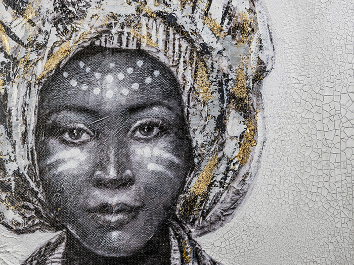 Tablou acrilic canvas Kisai 70x160 cm femeie africa, 207584 - Schuller [5]