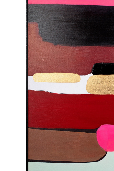 Tablou Decorativ Abstract Shapes Pink 73x4,5x143 cm - Kare Design [4]