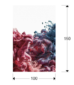 Tablou decorativ print pe sticla securizata Mixtura 150x100 cm, design abstract, 753487 - Schuller [4]