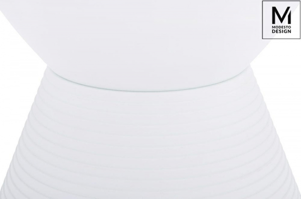 Taburet alb/negru Giro cu spatiu depozitare 30x30 cm, polipropilena, PP612.WHITE - King [4]