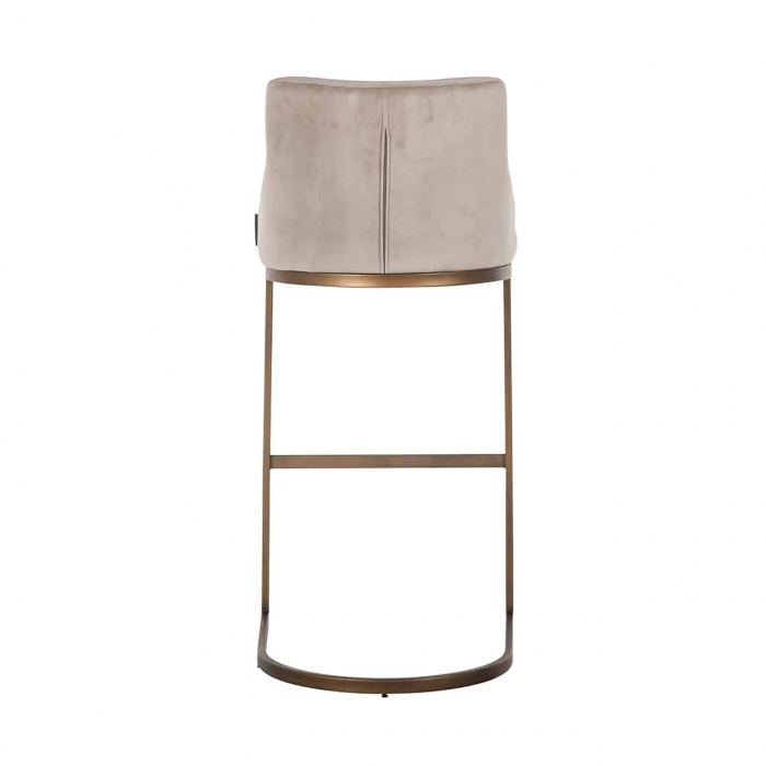 Taburet de bar Bolton Bolton kaki catifea / aur periat ignifugat (FR-Quartz 903 Khaki), S4580 FR KHAKI VELVET - Richmond Interiors [3]