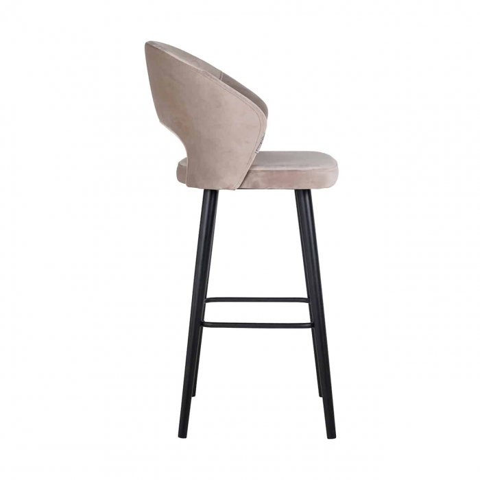Taburet de bar Savoy kaki catifea (Quartz Khaki 903), S4562 KHAKI VELVET - Richmond Interiors [2]