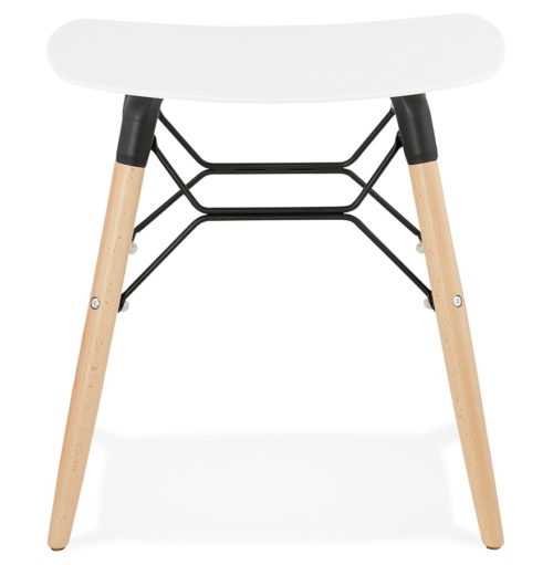 Taburet de design Boyd stil scandinav 47x34x47 cm alb / lemn, BS02210WH - Kokoon [2]