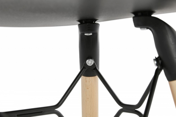 Taburet de design Boyd stil scandinav 47x34x47 cm negru / lemn, BS02220BL - Kokoon [7]