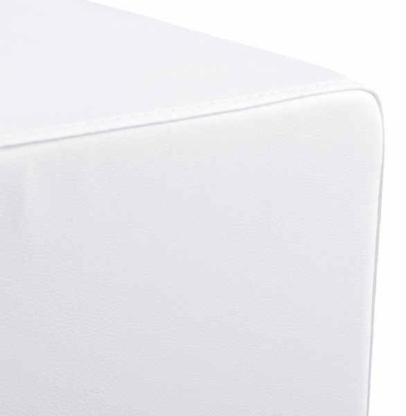 Taburet de design cub RUBIK alb 41x41 cm piele sintetică premium, LS00250WH - Kokoon [4]