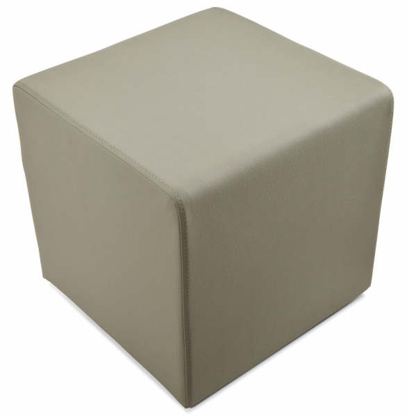 Taburet de design cub RUBIK gri 41x41 cm piele sintetică premium, LS00760GR - Kokoon [5]