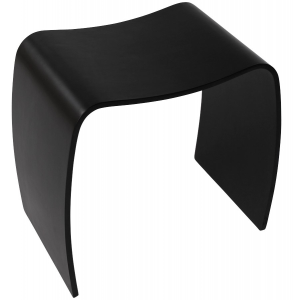 Taburet de design MITCH negru 49x32x44 cm lemn, LS00190BL - Kokoon [2]