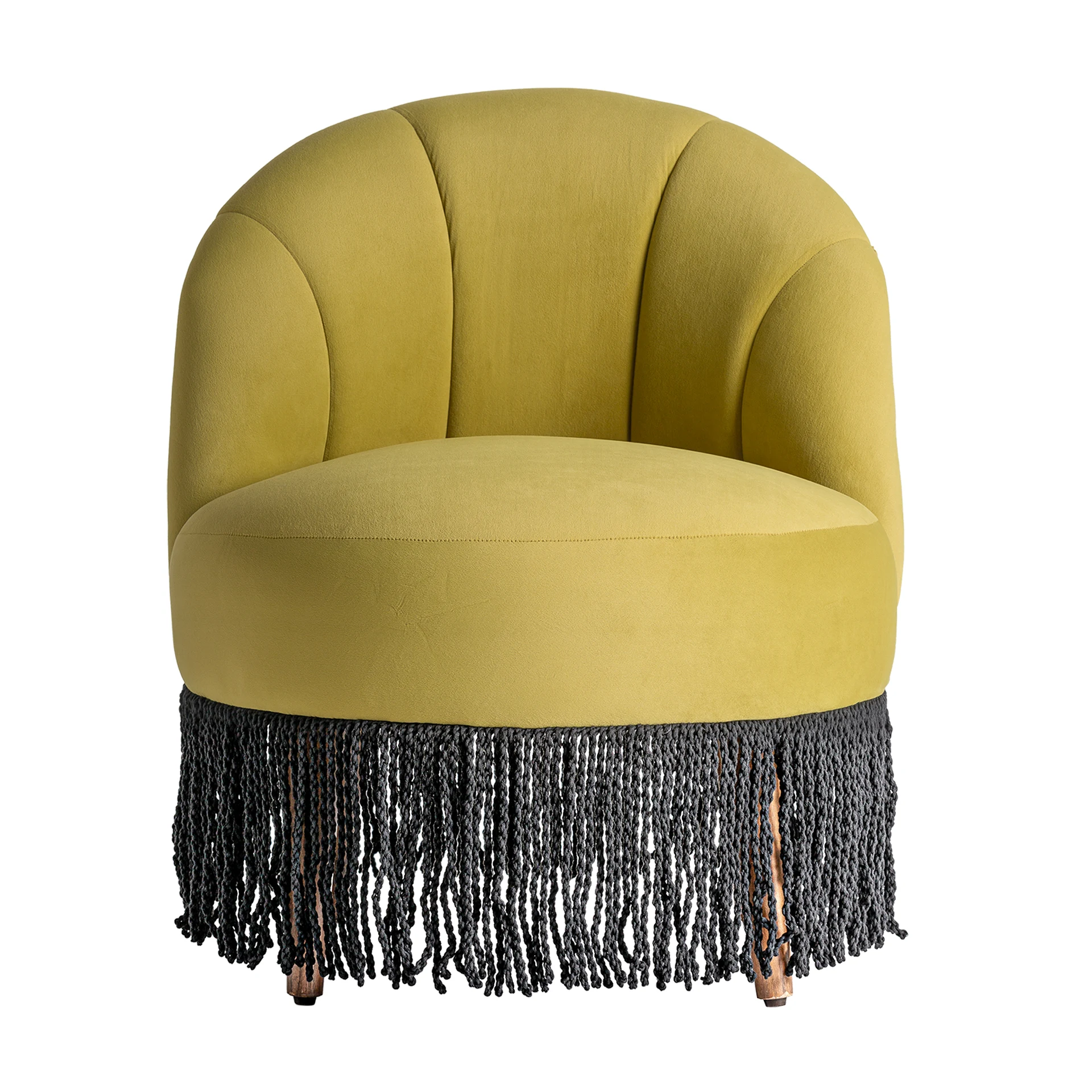 Taburet din Catifea, Spuma si Lemn de Pin, Pistachiu, 65x68x80 cm, Stil Vintage - VicalHome 34325 [8]