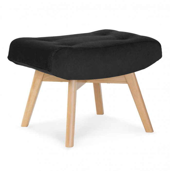 Taburet personalizabil Damian, stil scandinav, picioare lemn, ANCHPOSTGR4XXXP - Atreve [3]