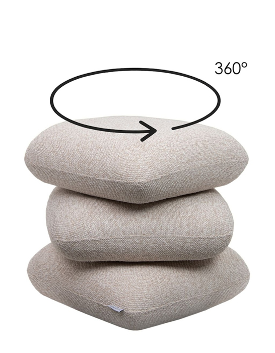 Taburet Stones 54x54x40 cm, Bej - King Home [5]