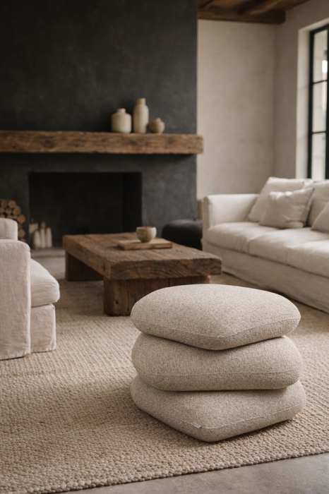 Taburet Stones 54x54x40 cm, Bej - King Home [10]