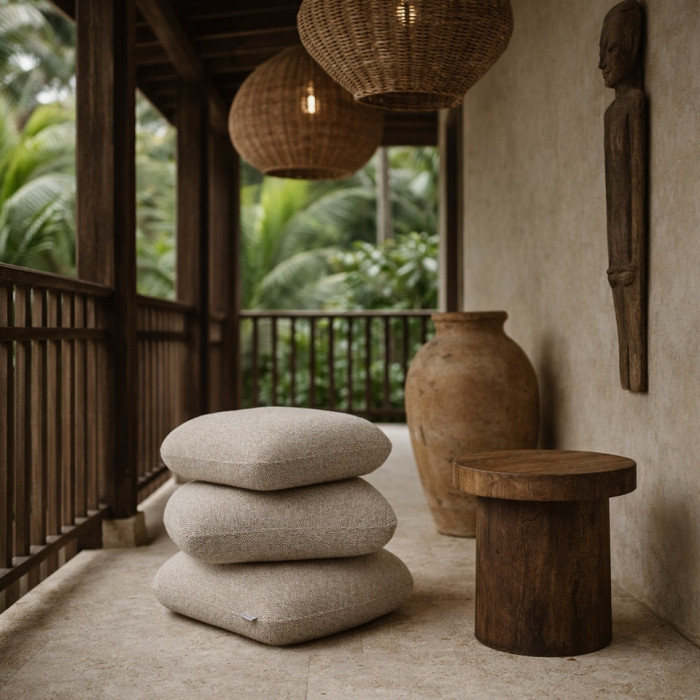 Taburet Stones 54x54x40 cm, Bej - King Home [9]