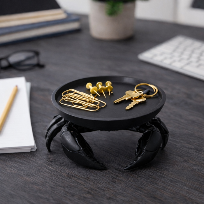 Tavă Decorativă Crab 21,5x21,5x7,5 cm, Negru - SHP [3]