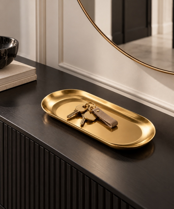Tavă decorativă Midas S, Metal Auriu Lucios - SHP [3]