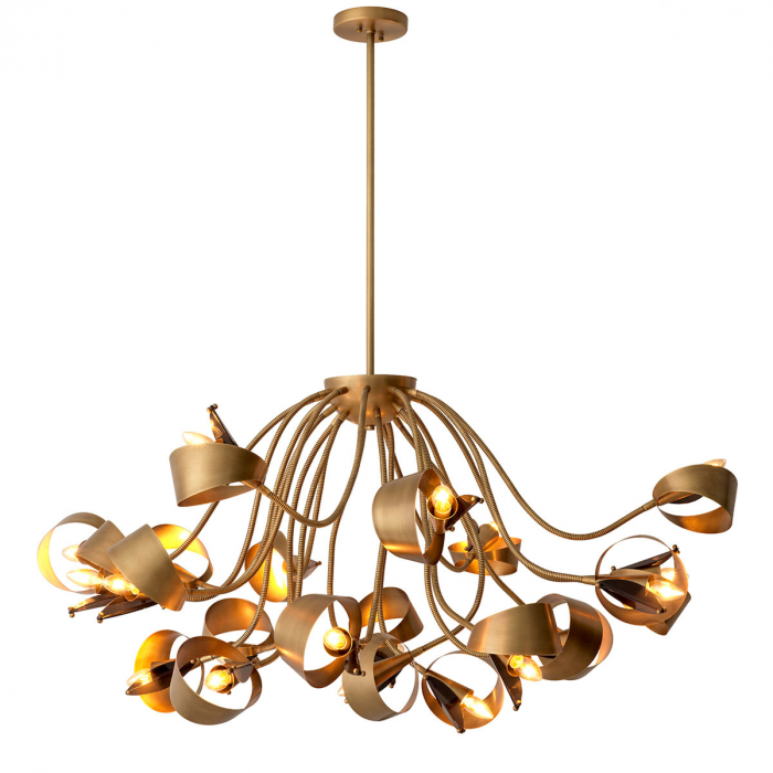   Candelabru Corrientes finisaj din alamă antică 116718 EICHHOLTZ [1]