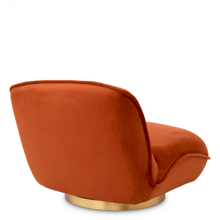   Scaun rotativ Relax savona catifea portocalie 116527 EICHHOLTZ [4]