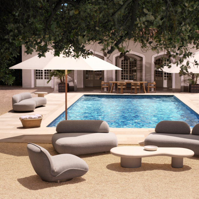   Scaun de exterior Relax Mauritius gri deschis 116536 EICHHOLTZ [2]