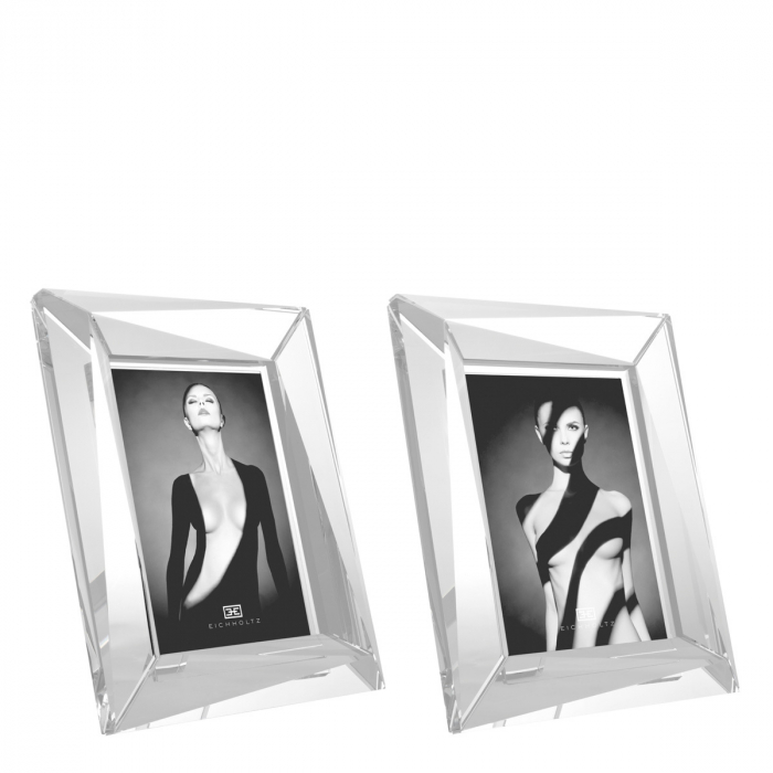   Set de 2 rame foto Obliquity L din sticlă cristal. 112697 EICHHOLTZ [1]