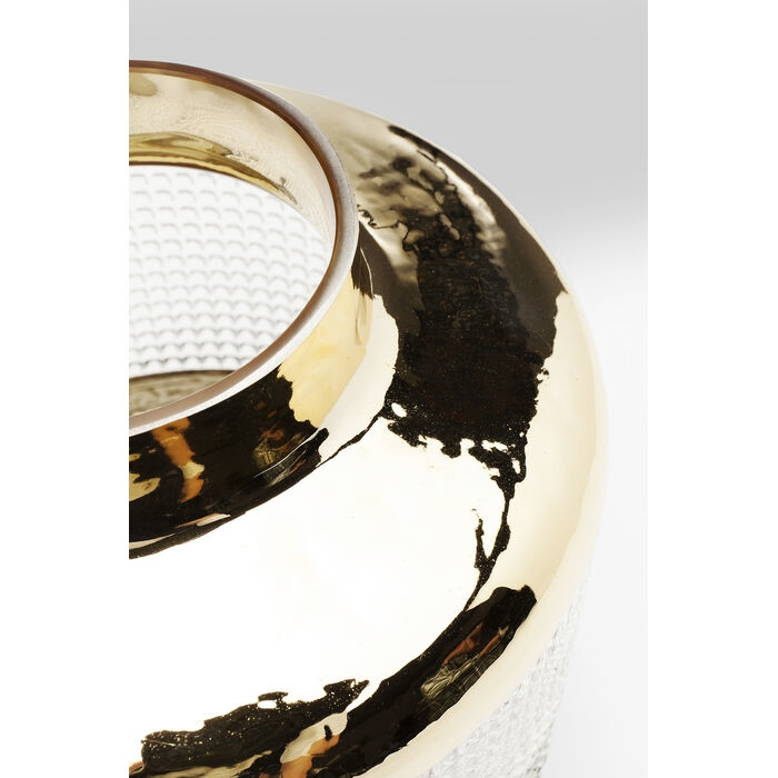 Vază Decorativă La Noble 19,5x19,5x19 cm, Sticlă Auriu - Kare Design [2]