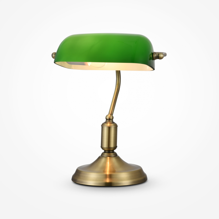 Veioza Kiwi Z153-TL-01-BS, cu intrerupator, 1xE27, bronz+verde, IP20, Maytoni [1]