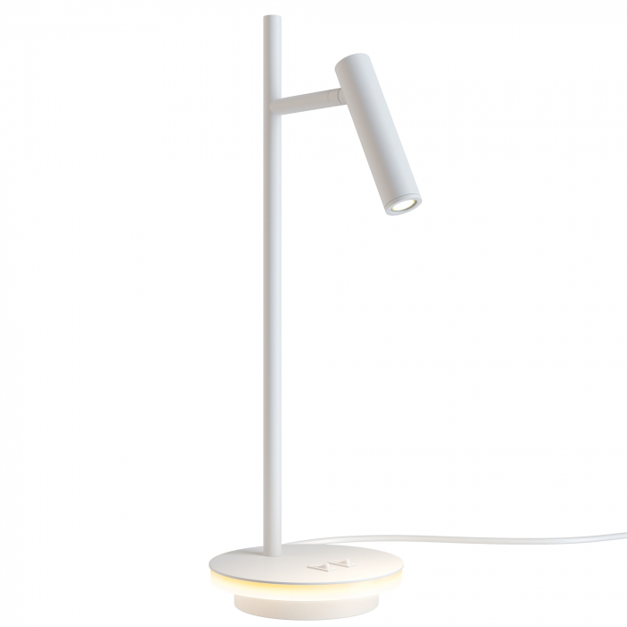 Veioza LED Estudo Z010TL-L8W3K, cu intrerupator, 8W, 550lm, lumina calda, IP20, alba, Maytoni [2]
