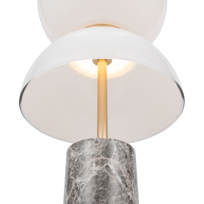 Veioza LED Kyoto MOD178TL-L11GR3K, cu intrerupator, 11W, 350lm, lumina calda, IP20, alba+gri, Maytoni [3]