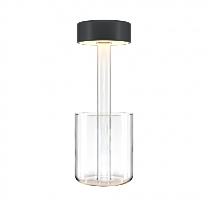 Veioza LED MOD229TL-L3B3K1, dimabila, cu intrerupator, 3W, 120lm, lumina calda+neutra, IP20, transparenta+neagra, Maytoni [1]