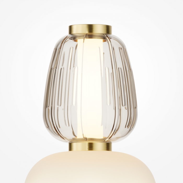 Veioza LED Pattern MOD267TL-L28G3K, cu intrerupator, 28W, 3800lm, lumina calda, IP20, aurie+alba+gri, Maytoni [2]