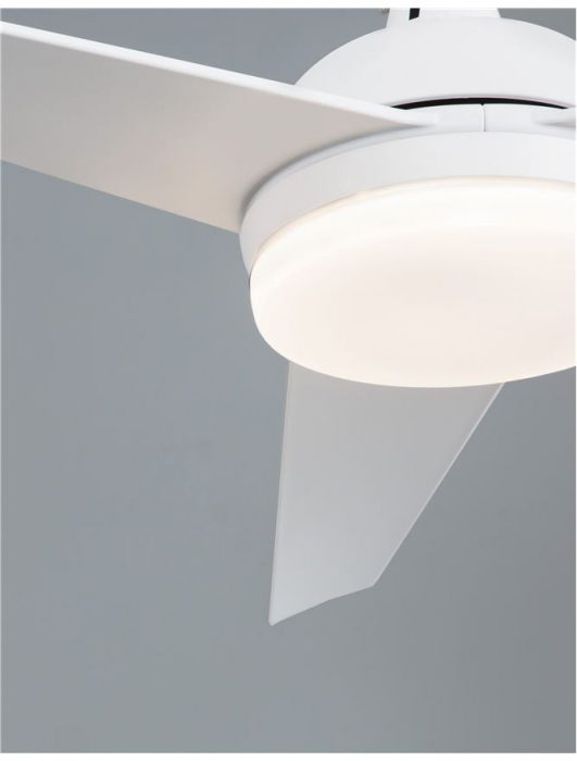 Ventilator cu LED alb Estee, Ø 152 cm, din otel, 9953198 - Novaluce [3]
