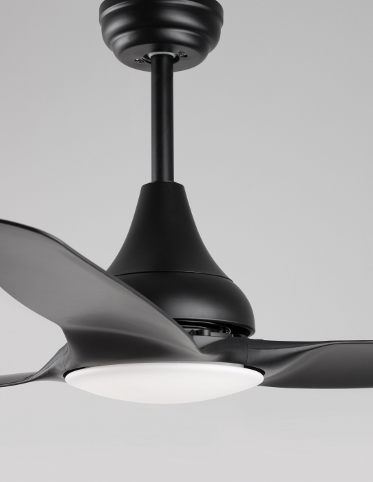 Ventilator cu LED alb/negru Martus, Ø 122 cm, baza otel, lame din ABS, 5267302 - Novaluce [7]