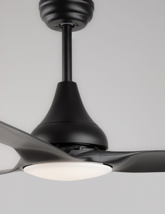 Ventilator cu LED alb/negru Martus, Ø 122 cm, baza otel, lame din ABS, 5267302 - Novaluce [5]