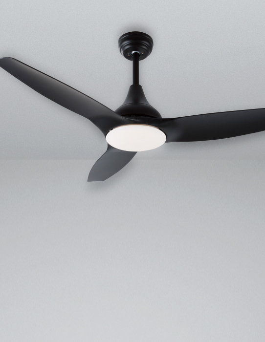 Ventilator cu LED alb/negru Martus, Ø 122 cm, baza otel, lame din ABS, 5267302 - Novaluce [4]